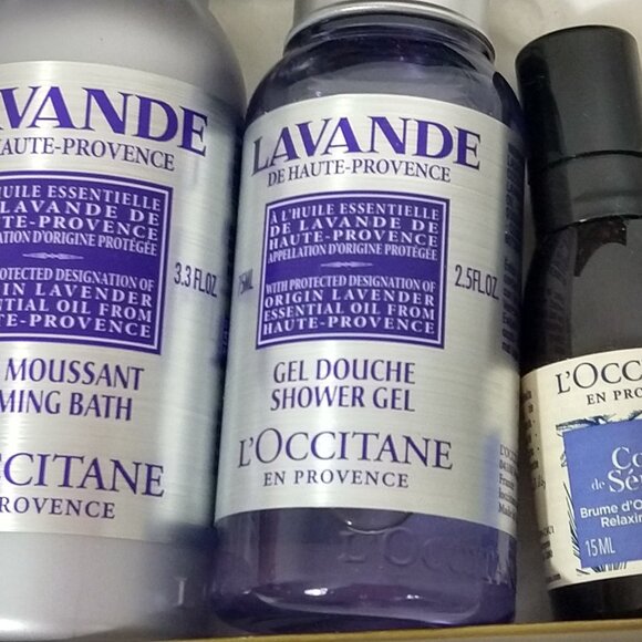 L'occitane Lavender Foaming Bath ,Shower Gel, Pillow Mist Set NIB - Picture 3 of 5